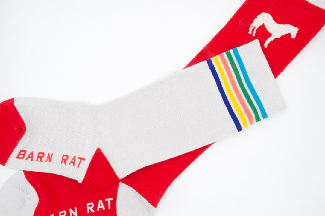 Mismatched Barn Rat Socks